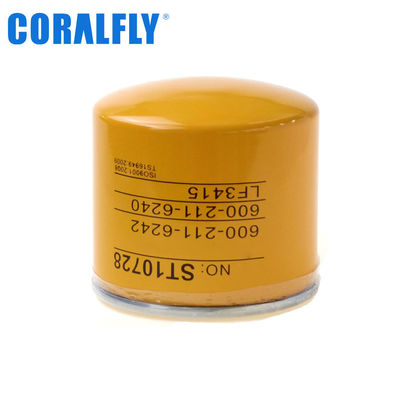 99,9% excavatrice cylindrique Oil Filter d'efficacité